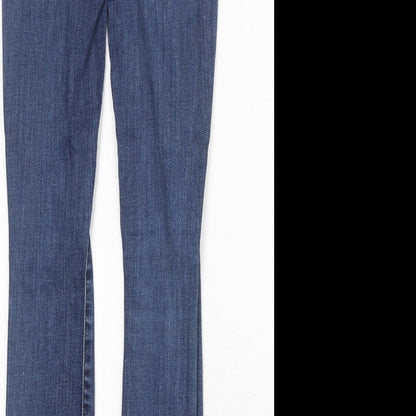 Gap Womens Blue Cotton Skinny Jeans Size 26 in Regular Zip