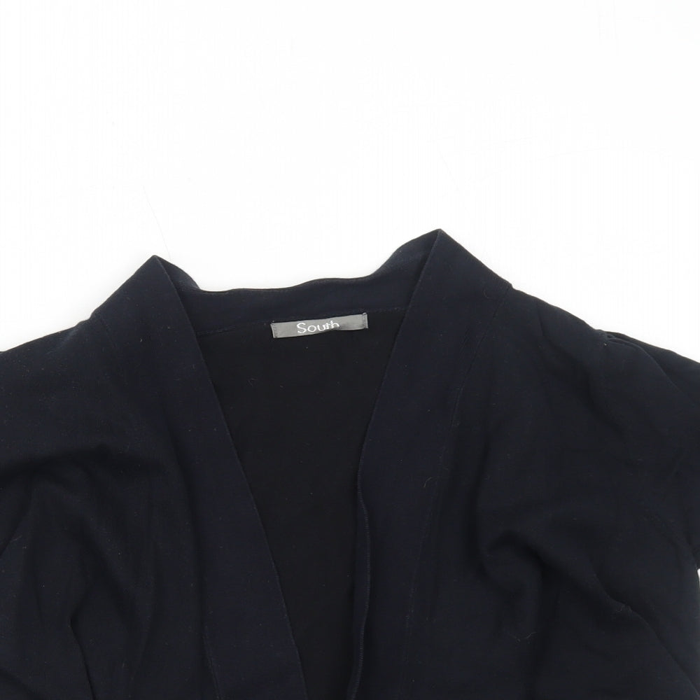 Womens UK Size 14 South Black Cardigan Jumper