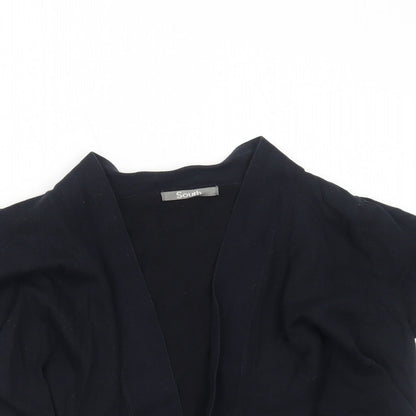 Womens UK Size 14 South Black Cardigan Jumper