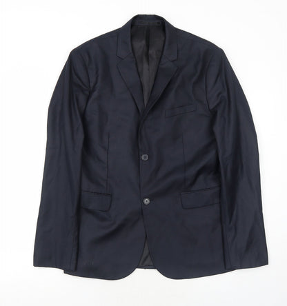 Mens UK Size 42 H&M Regular Blue Suit Jacket