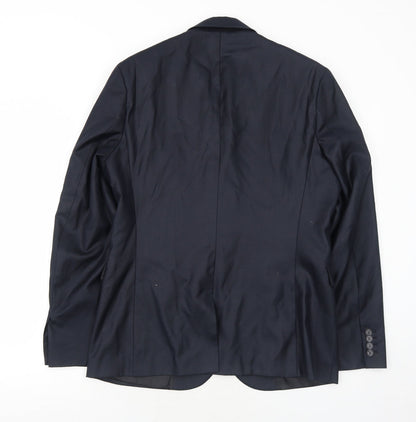 Mens UK Size 42 H&M Regular Blue Suit Jacket