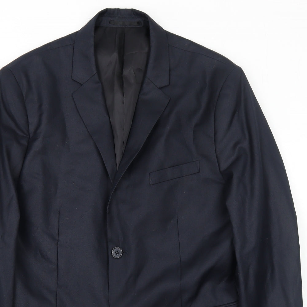 Mens UK Size 42 H&M Regular Blue Suit Jacket