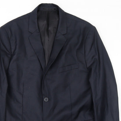 Mens UK Size 42 H&M Regular Blue Suit Jacket