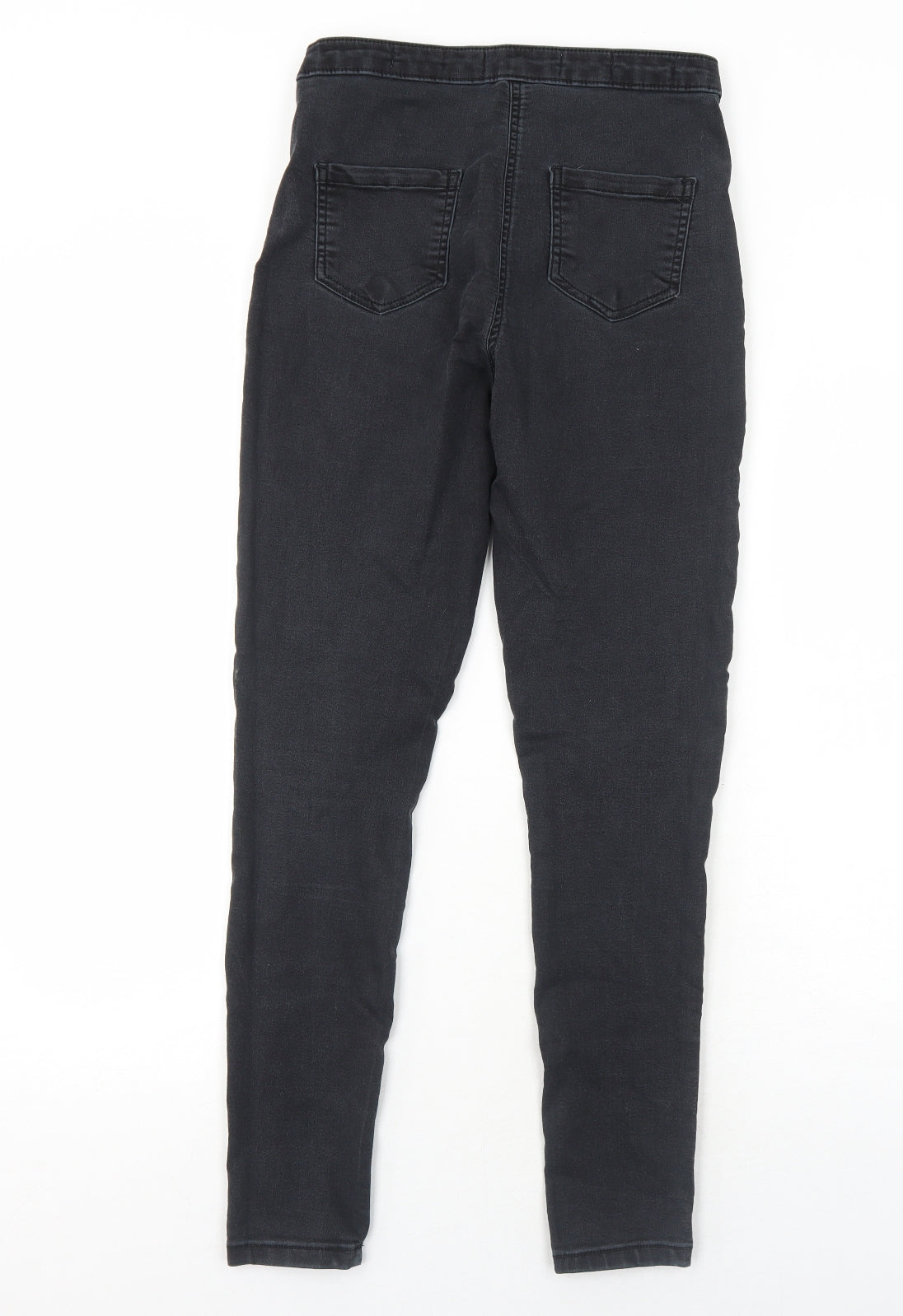 Parisian Collection Womens Black Cotton Skinny Jeans Size 10 Regular Zip