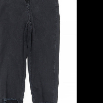 Parisian Collection Womens Black Cotton Skinny Jeans Size 10 Regular Zip