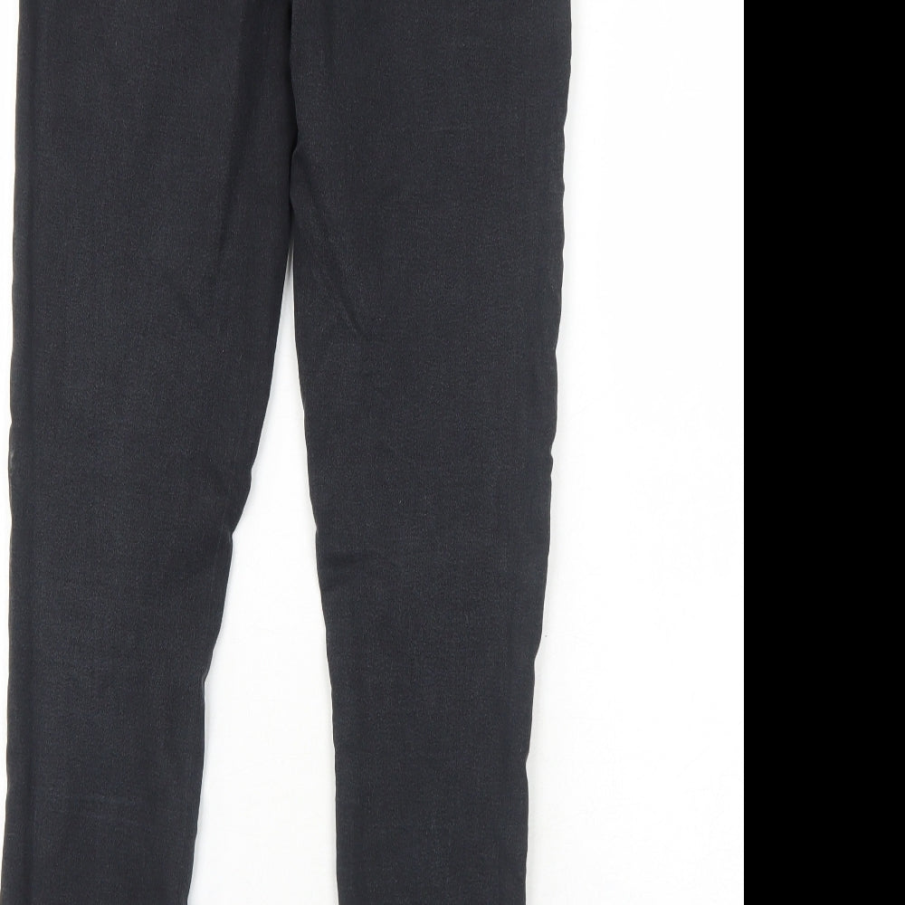 Parisian Collection Womens Black Cotton Skinny Jeans Size 10 Regular Zip