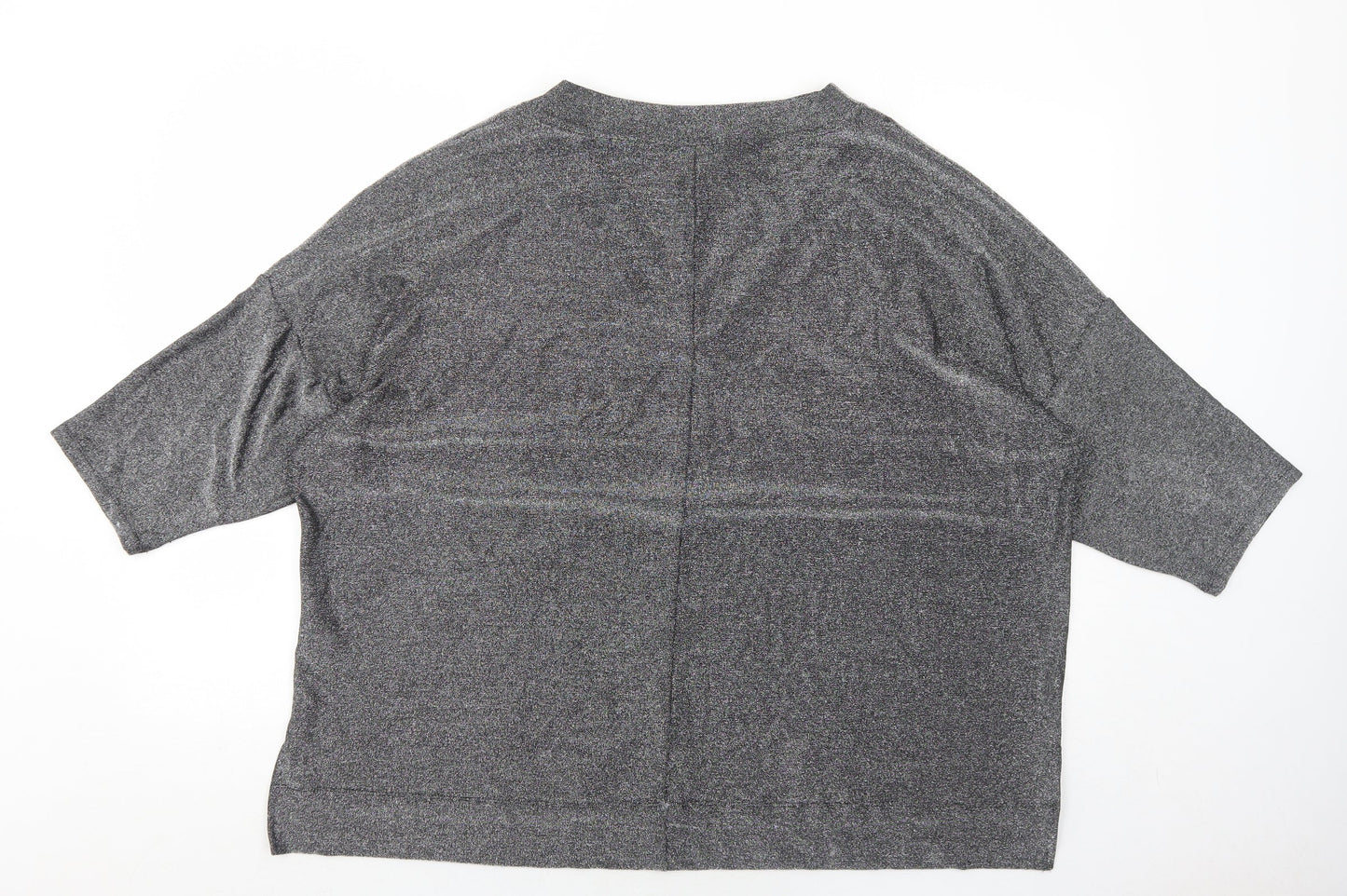 Womens UK Size 20 Marks and Spencer Silver Basic T-Shirt
