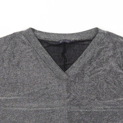 Womens UK Size 20 Marks and Spencer Silver Basic T-Shirt