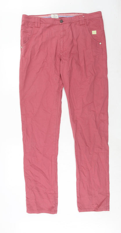 Mens UK Size 38 in BC London Regular Fit  Pink Trousers