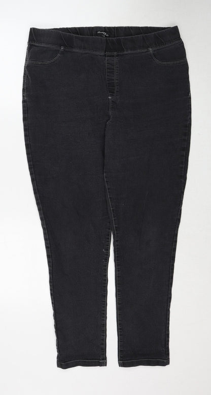 Boutique Belle Womens Black Cotton Jegging Jeans Size 10 Regular