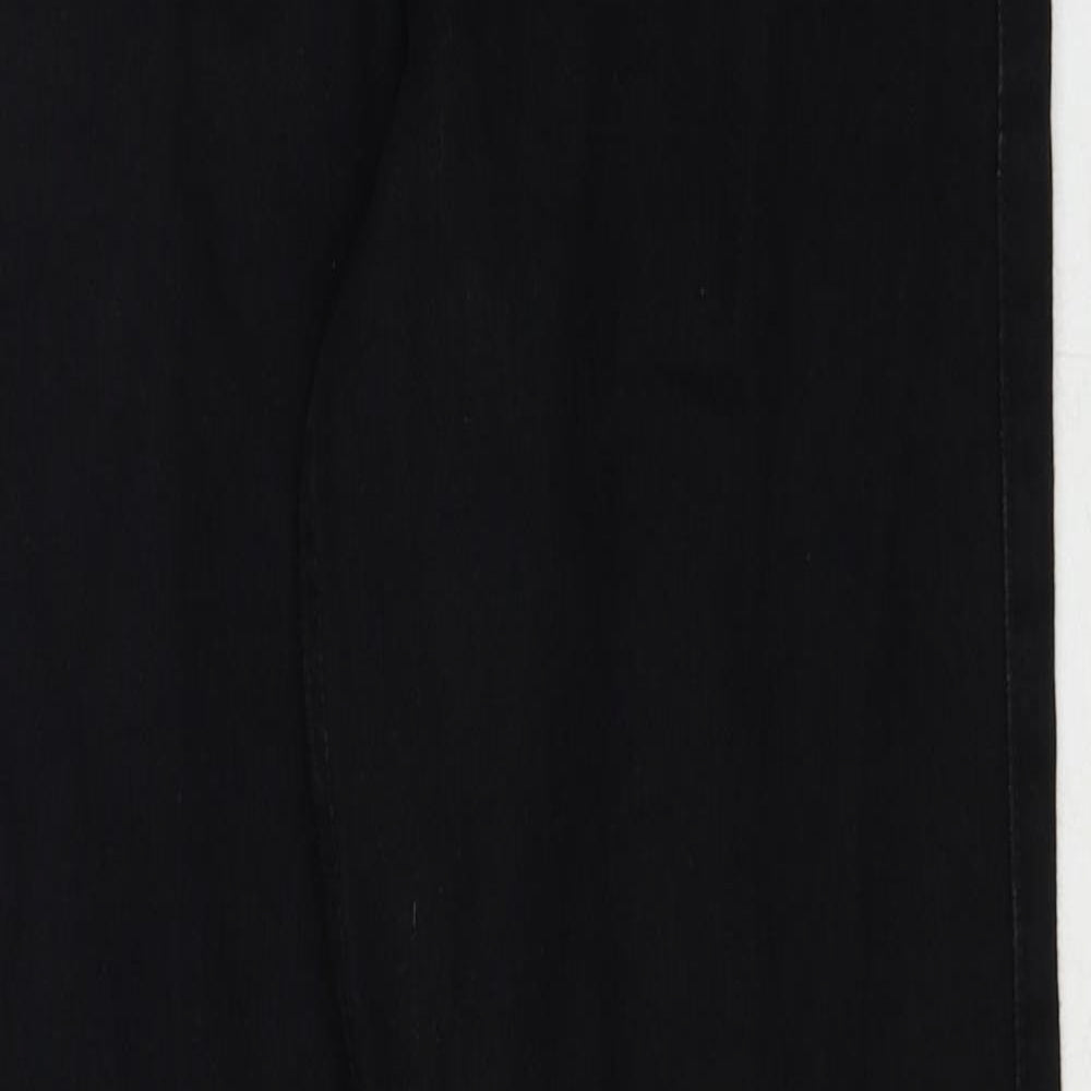 Social Tourist Womens Black Cotton Straight Jeans Size 24 in Regular Zip