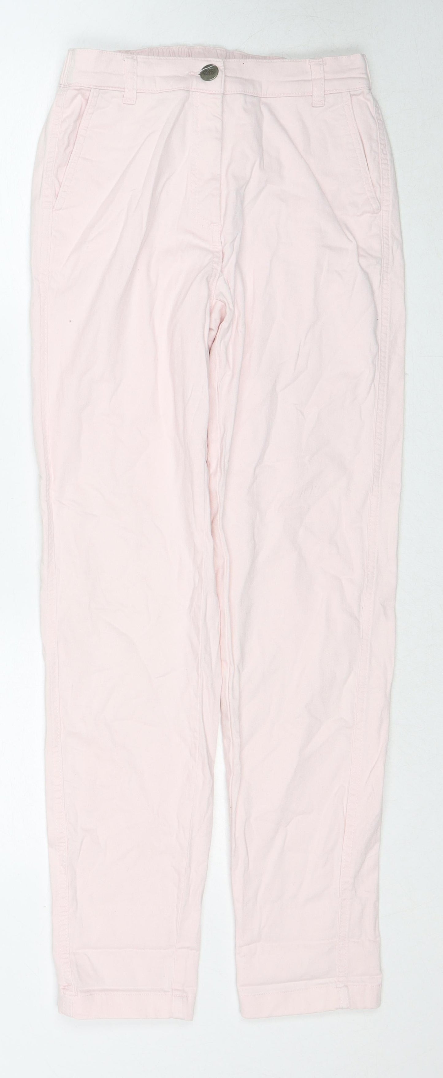 Masai Womens Pink Cotton Straight Jeans Size S Regular Zip