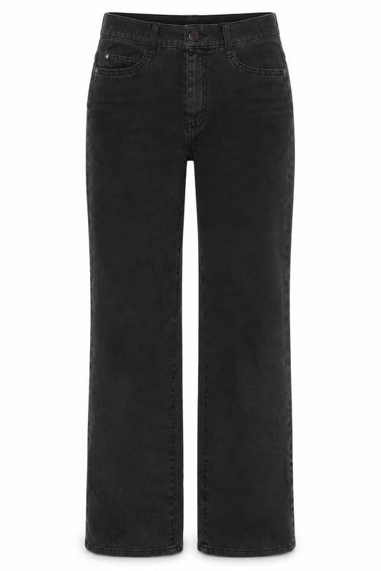 Womens UK Size 28 in Olsen Regular Fit Straight Black Jeans