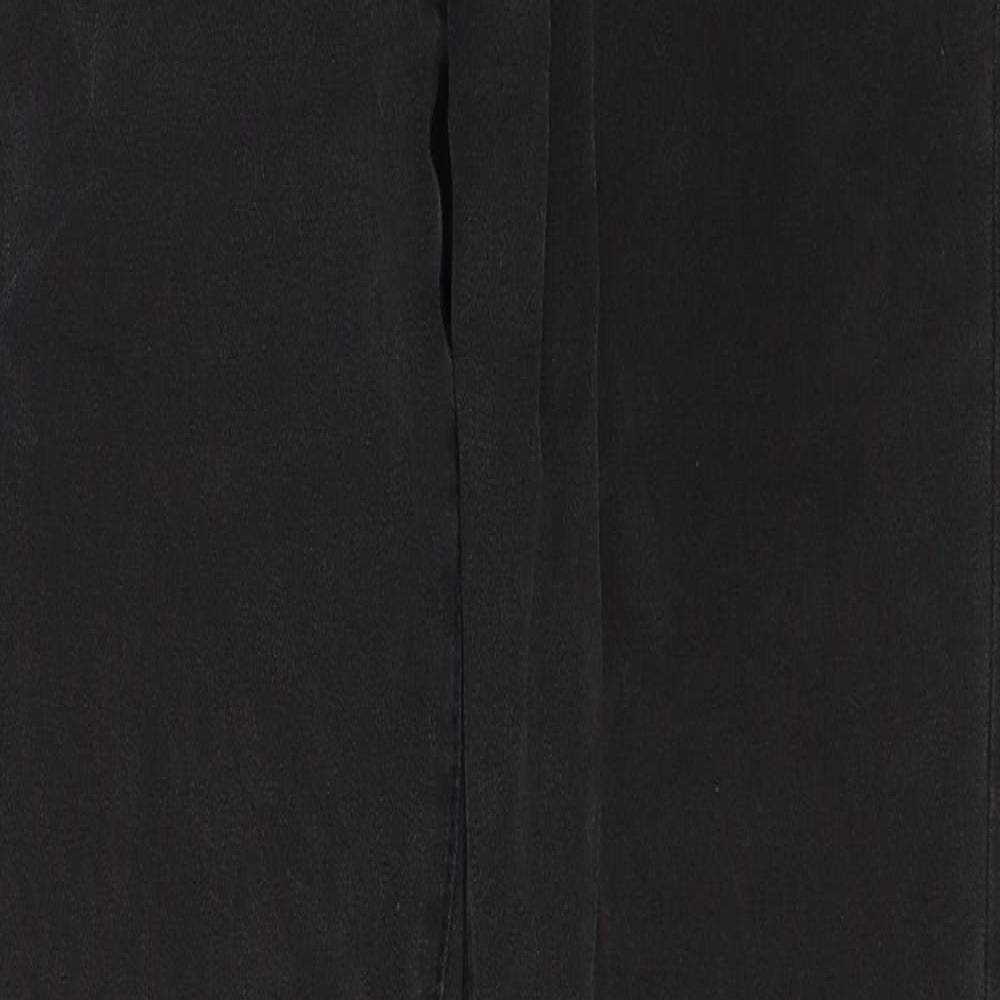 Olsen Womens Black Cotton Straight Jeans Size 28 in Regular Zip