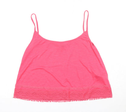 Womens UK Size 14 NEXT Pink Basic Tank