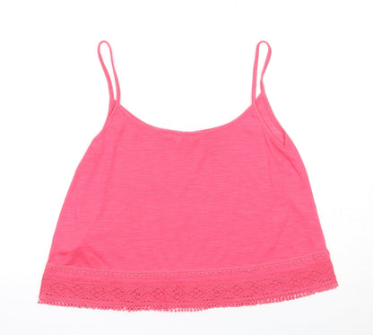 Womens UK Size 14 NEXT Pink Basic Tank