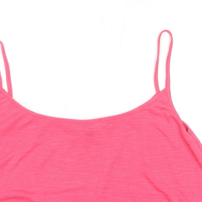 Womens UK Size 14 NEXT Pink Basic Tank