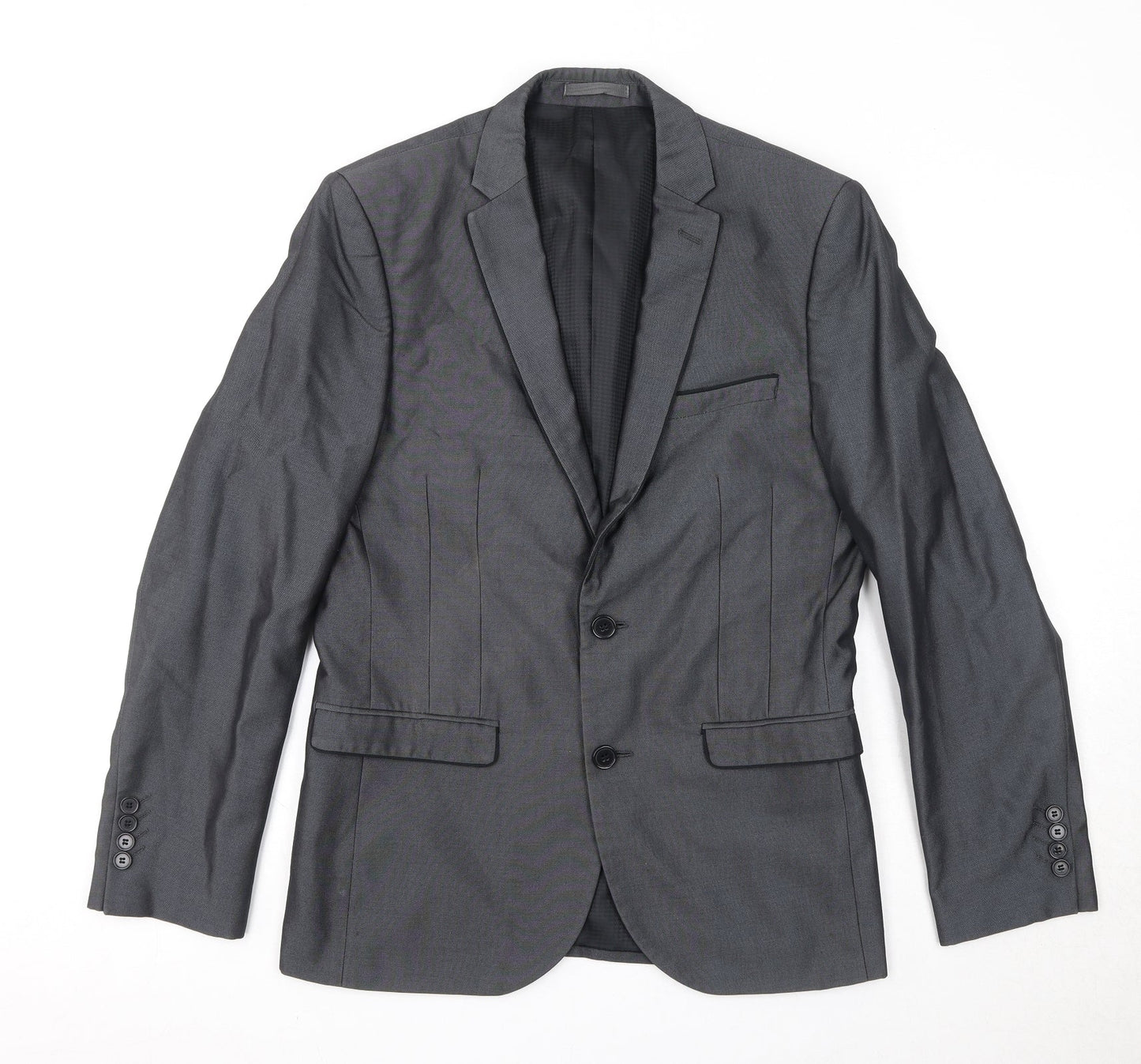 Mens UK Size 38 OneSixFive Regular Grey Suit Jacket
