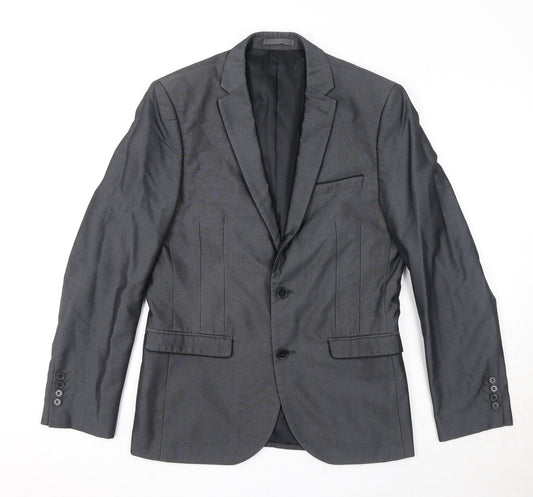 Mens UK Size 38 OneSixFive Regular Grey Suit Jacket