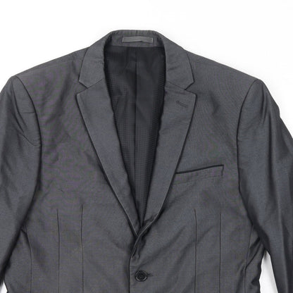 Mens UK Size 38 OneSixFive Regular Grey Suit Jacket