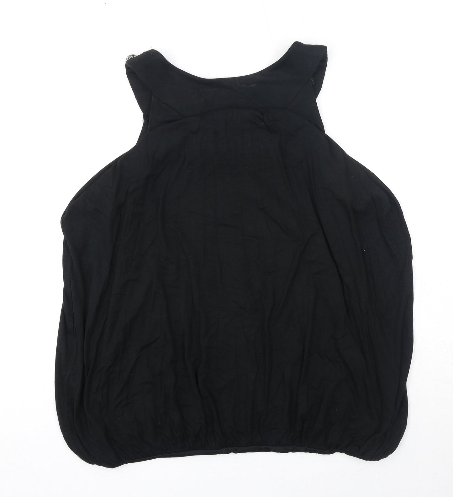 Womens UK Size 12 Cynthia Rowley Black Basic Blouse