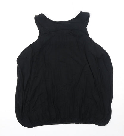 Womens UK Size 12 Cynthia Rowley Black Basic Blouse