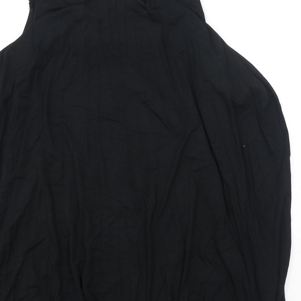 Womens UK Size 12 Cynthia Rowley Black Basic Blouse