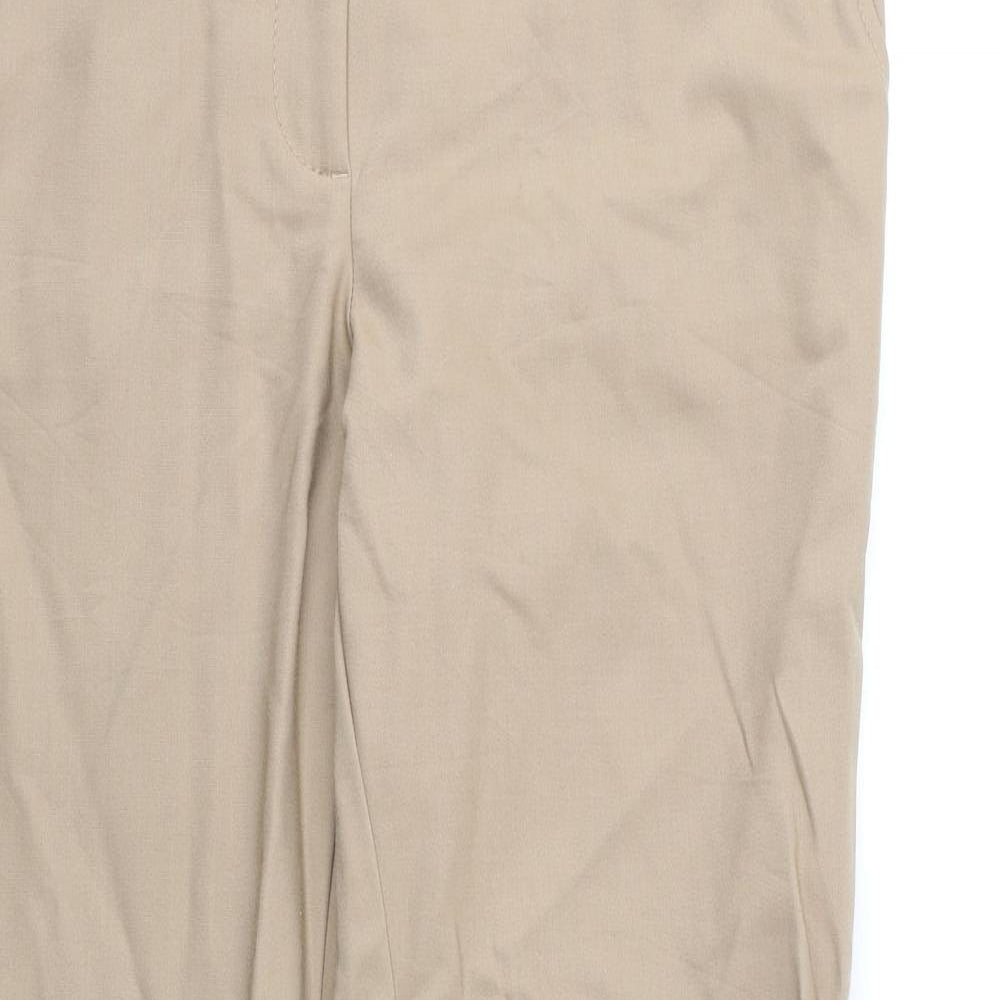 Womens UK Size 14 Marks and Spencer Regular Fit  Brown Trousers