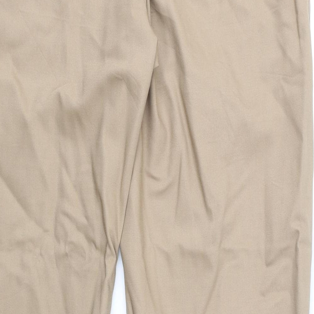 Womens UK Size 14 Marks and Spencer Regular Fit  Brown Trousers