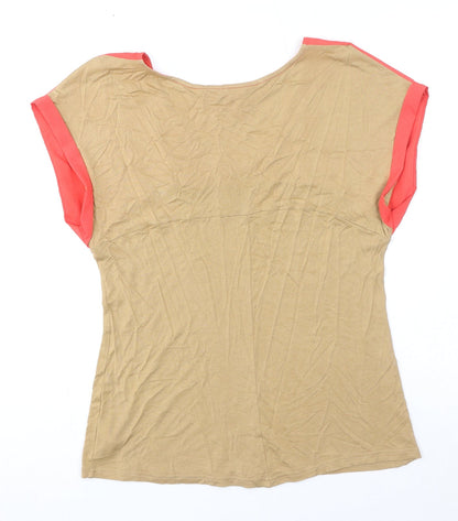 Womens UK Size 12 NEXT Brown Basic T-Shirt