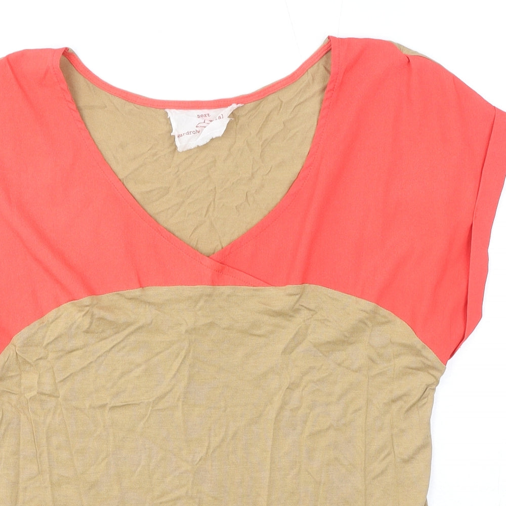 Womens UK Size 12 NEXT Brown Basic T-Shirt
