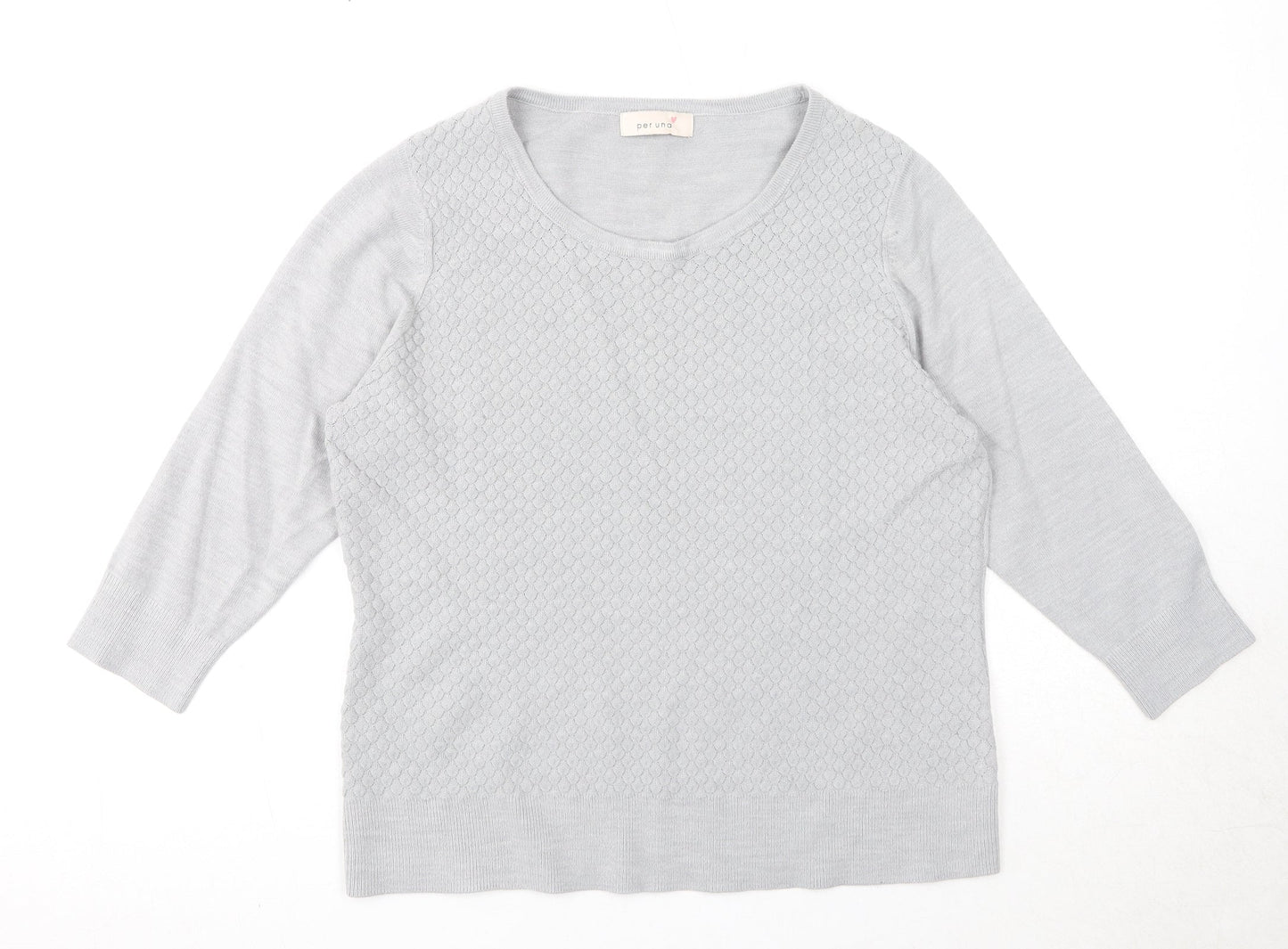 Womens UK Size 16 Marks and Spencer Grey Pullover Jumper