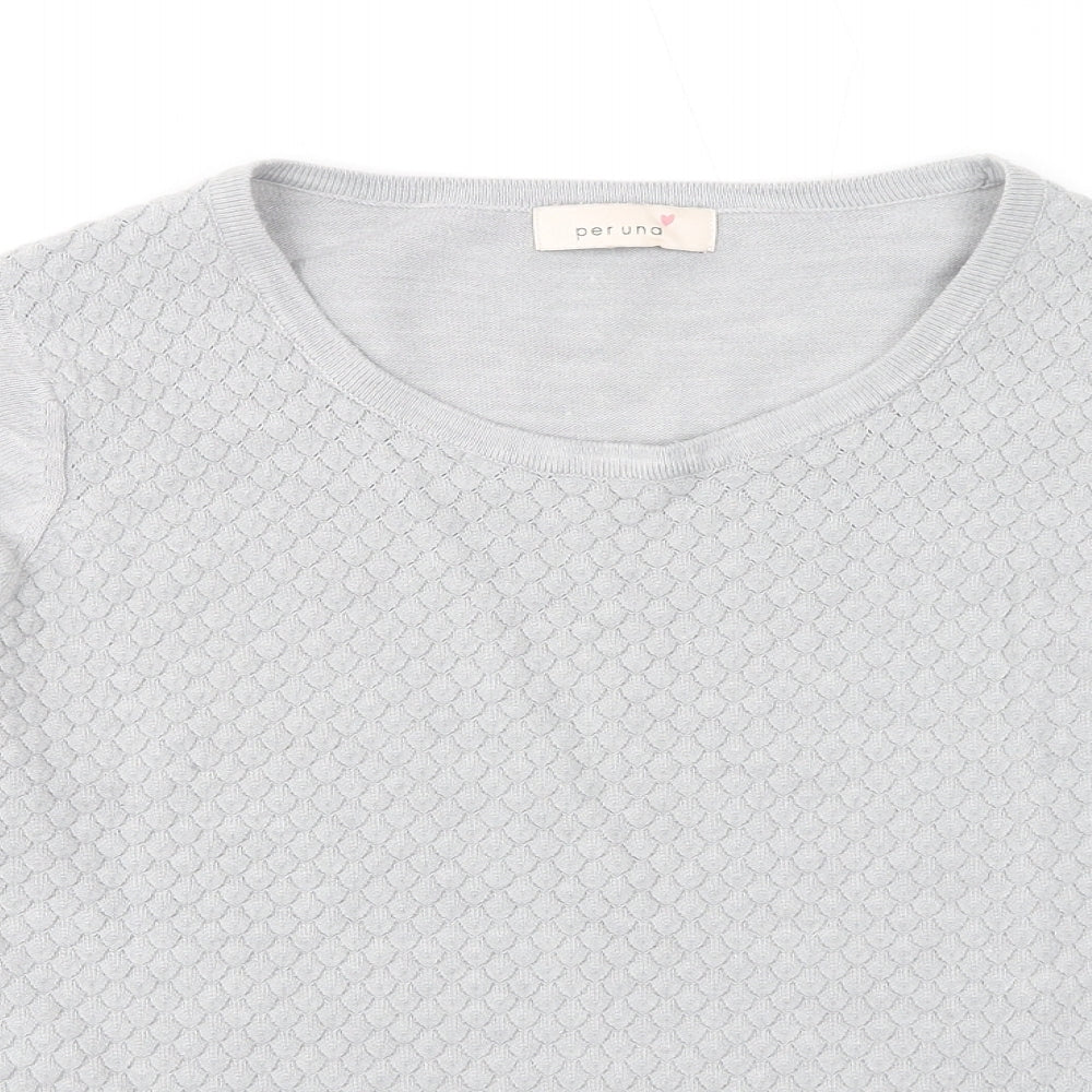 Womens UK Size 16 Marks and Spencer Grey Pullover Jumper