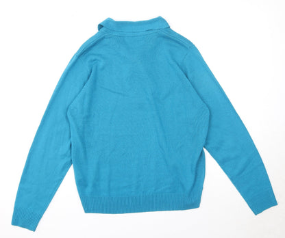 Womens UK Size 14 EWM Blue Pullover Jumper