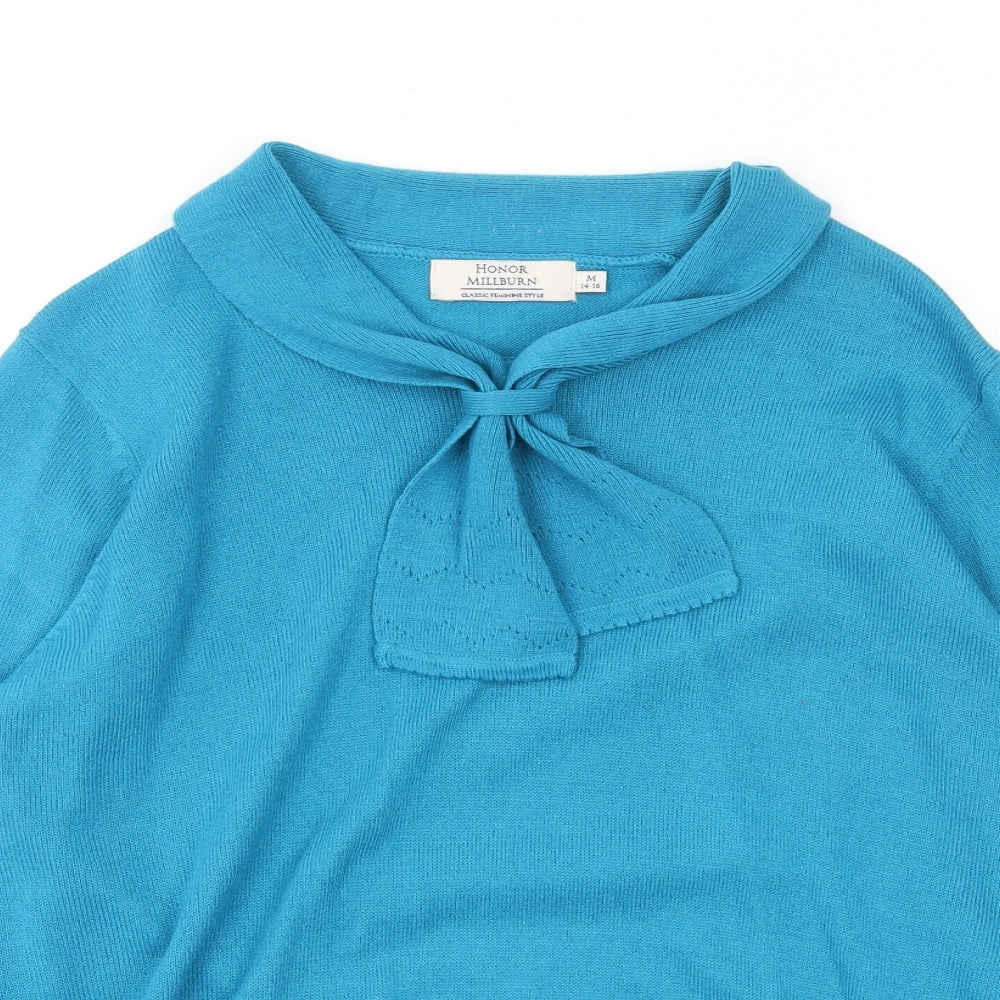 Womens UK Size 14 EWM Blue Pullover Jumper