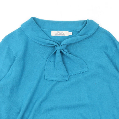 Womens UK Size 14 EWM Blue Pullover Jumper