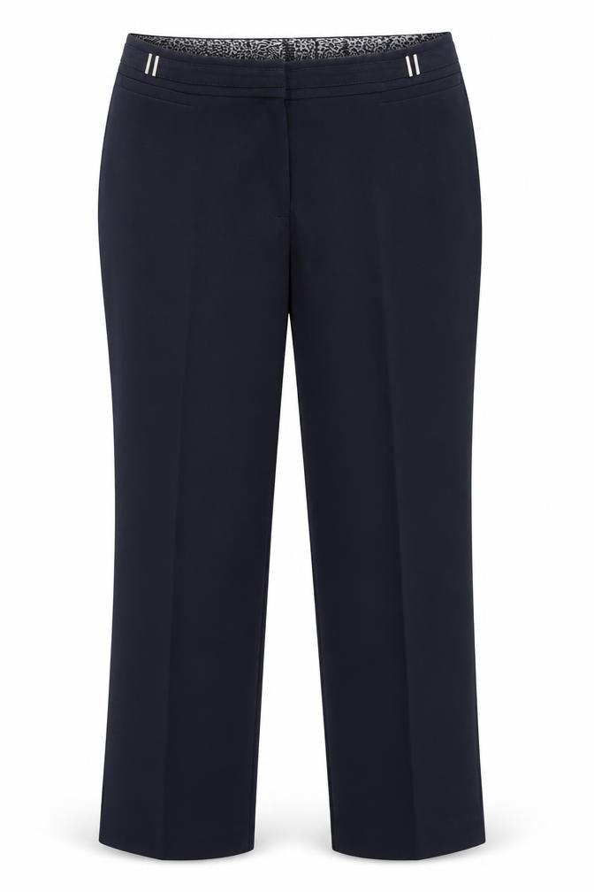 Womens UK Size 10 M&Co Regular Fit  Blue Trousers