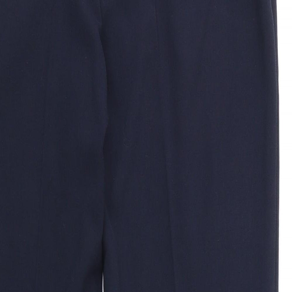 Womens UK Size 10 M&Co Regular Fit  Blue Trousers