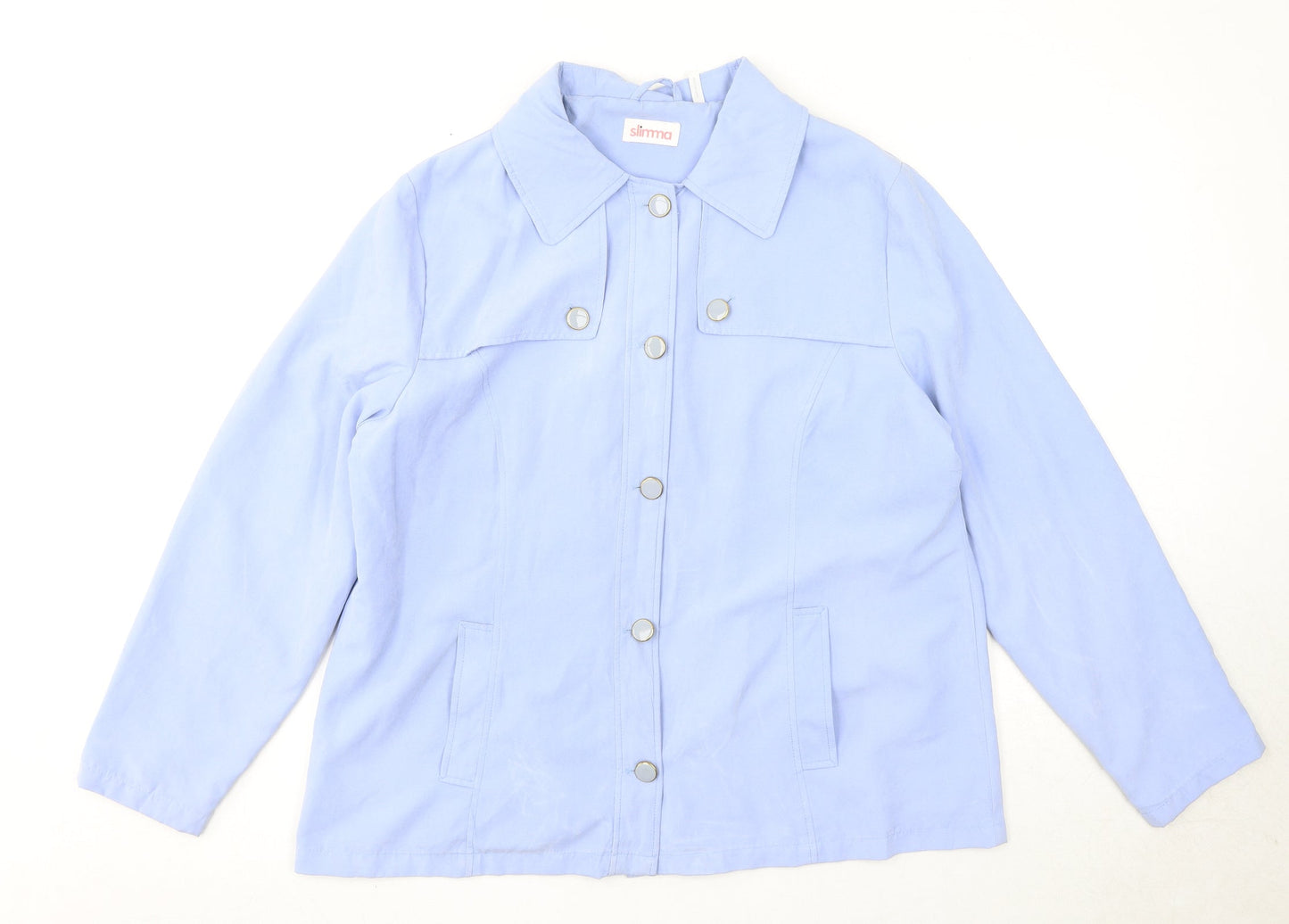 Womens UK Size 16 Slimma Blue Jacket