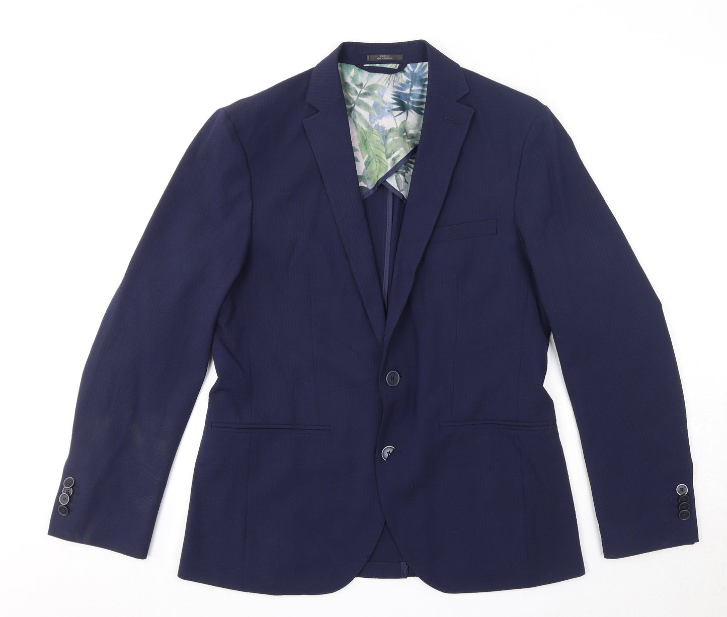 Mens UK Size 38 Marks and Spencer Regular Blue Suit Jacket