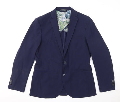 Mens UK Size 38 Marks and Spencer Regular Blue Suit Jacket