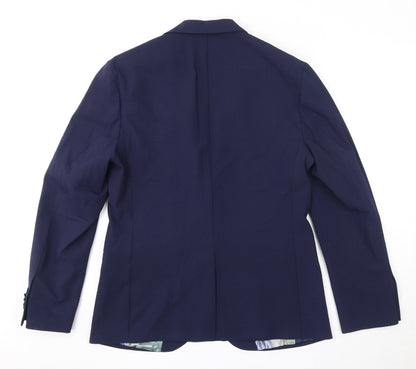 Mens UK Size 38 Marks and Spencer Regular Blue Suit Jacket