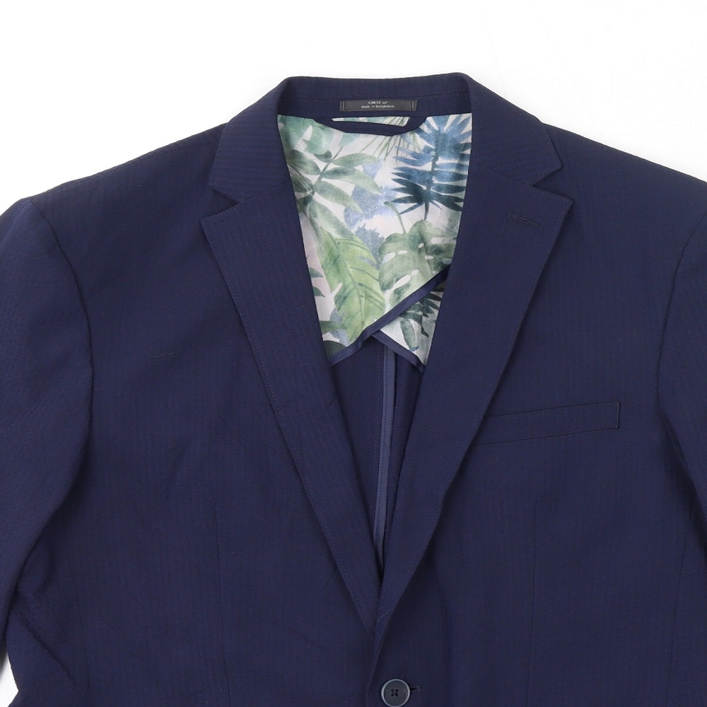 Mens UK Size 38 Marks and Spencer Regular Blue Suit Jacket