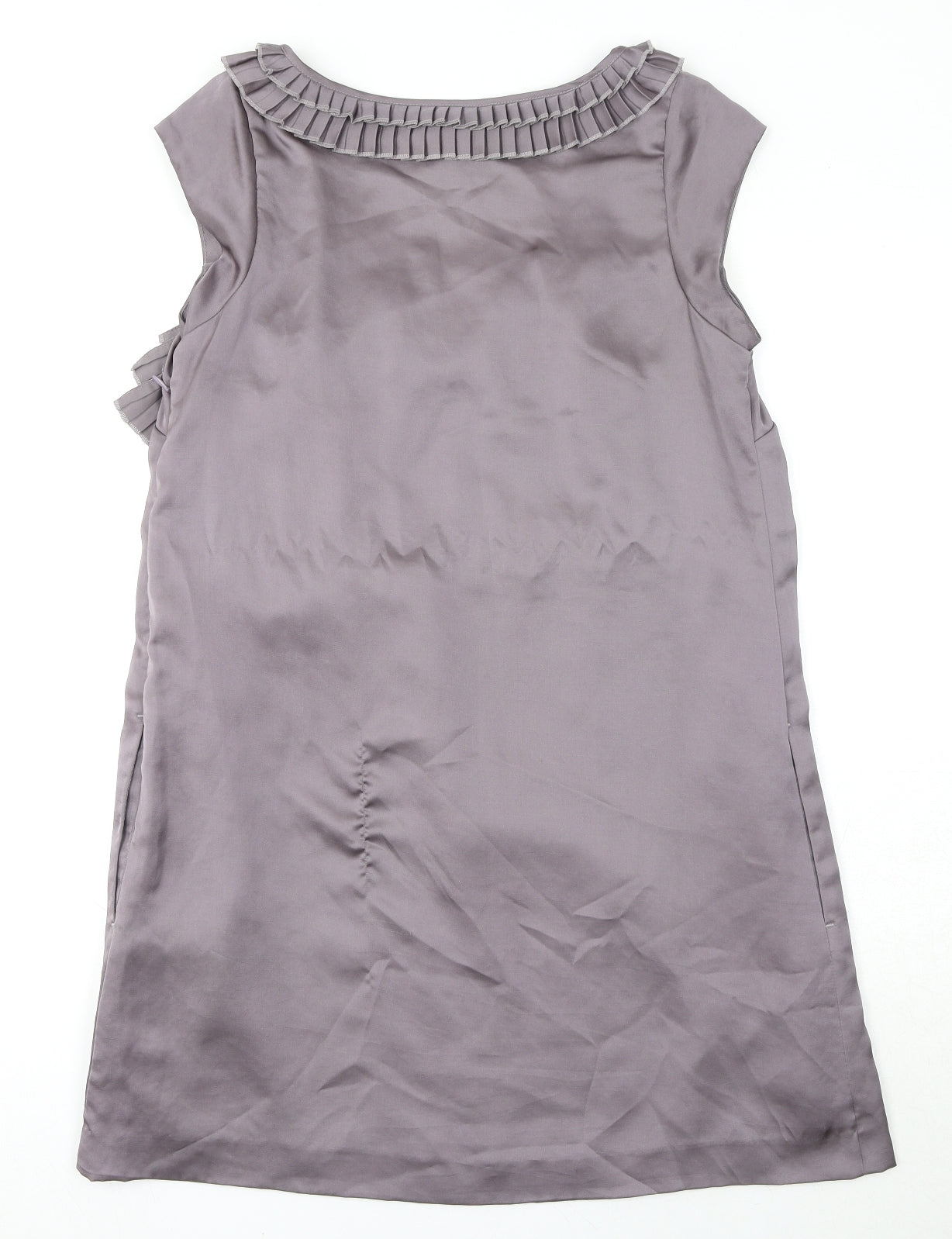 NEXT Womens Purple Polyester Shift Size 10 Boat Neck Pullover