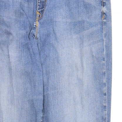 Gap Womens Blue Cotton Skinny Jeans Size 34 in Regular Button