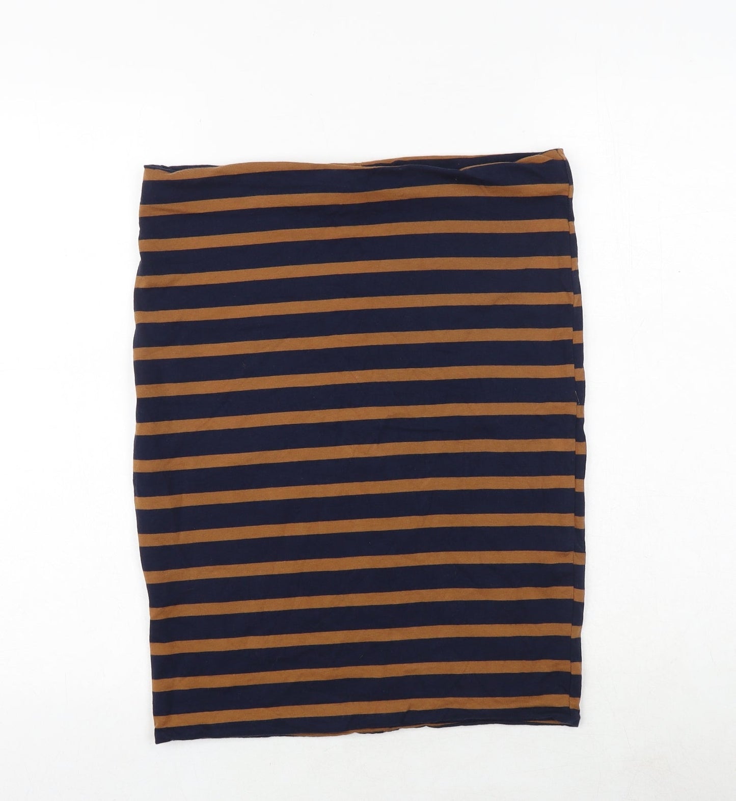 H&M Womens Multicoloured Striped Polyester Bandage Skirt Size M