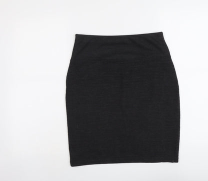 Marks and Spencer Womens Grey Acrylic A-Line Skirt Size 10