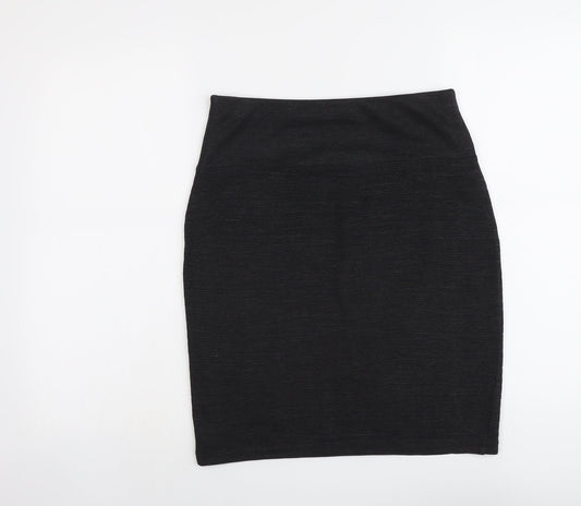 Marks and Spencer Womens Grey Acrylic A-Line Skirt Size 10