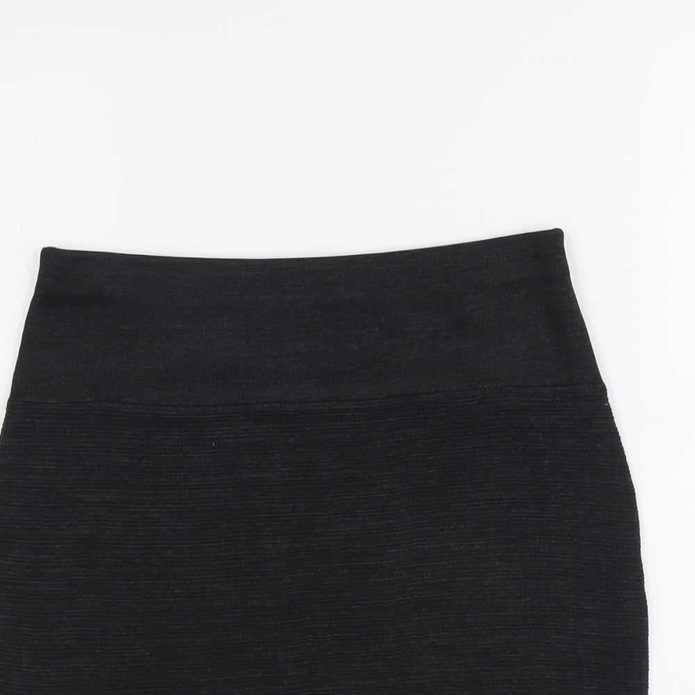Marks and Spencer Womens Grey Acrylic A-Line Skirt Size 10