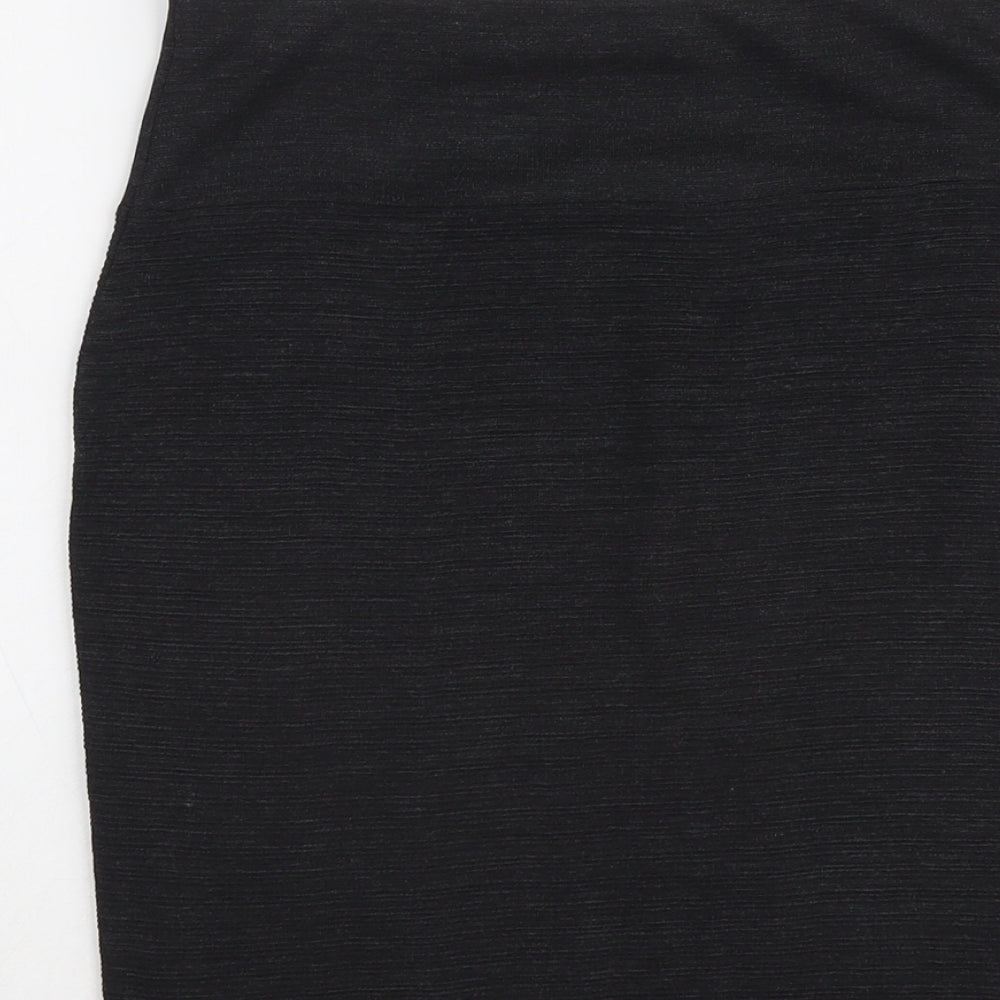 Marks and Spencer Womens Grey Acrylic A-Line Skirt Size 10